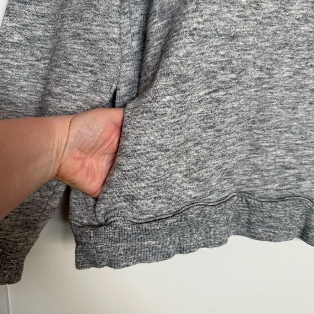 Michael Stars Sweatshirt Womens Size M Gray Front Pocket Pullover Casual Comfort - Picture 5 of 13